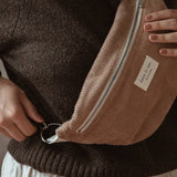 Dans le Sac Corduroy Belt Bag in Dune