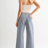 Hilla Barrel Jeans in Gingham