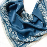 Silk Bandana Scarf in Santorini Floral