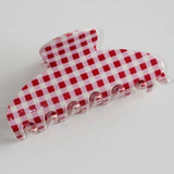 Gingham Claw Clip