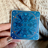 Midnight Rosemaling Sticker