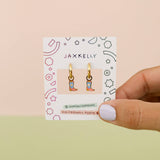 Boot Enamel Charm Hoop
