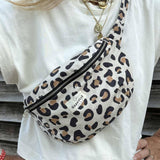 Cotton Fanny Pack in Leopard