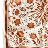 Silk Bandana Scarf in Desert Floral