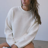 Gillian Rollneck Sweater in Cream