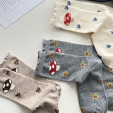 Mushroom Flower Socks