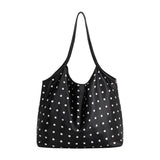 Cathy Polka Dot Tote Bag in Black
