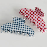 Gingham Claw Clip
