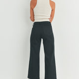 Just Black Holland Cropped Trousers