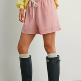 Lo Fi Shorts in Red
