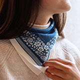 Silk Bandana Scarf in Santorini Floral