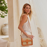 Millie Rattan Convertible Clutch