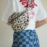 Cotton Fanny Pack in Leopard
