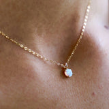 Opal Drop Necklace