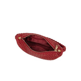 Alma Recycled Vegan Top Handle Bag in Cranberry