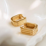 Noa Stripe Hoop Earrings