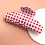 Gingham Claw Clip