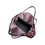 Cathy Polka Dot Tote Bag in Burgundy