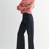 Birdie Patch Pocket Wide Legs in Ink