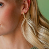 Big Crystal Link Hoops