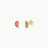Watermelon Flat Back Kids Earrings