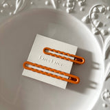 Muted Wavy Hair Clip Set