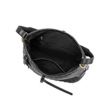 Thalia Recycled Vegan Leather Bag in Black