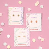 Ladybug Flat Back Kids Earrings