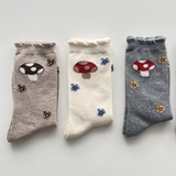 Mushroom Flower Socks