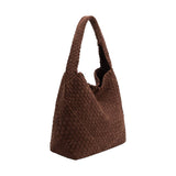Johanna Recycled Vegan Suede Shoulder Bag in Tobacco