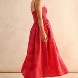 Iris Dress in Cherry Pink