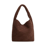 Johanna Recycled Vegan Suede Shoulder Bag in Tobacco
