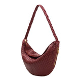 Raquel Recycled Vegan Hobo Bag in Cranberry