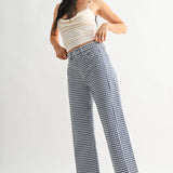 Hilla Barrel Jeans in Gingham