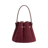 Laguna Recycled Vegan Suede Bag in Burgundy