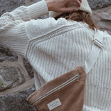 Dans le Sac Corduroy Belt Bag in Dune