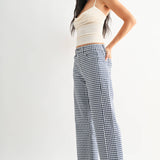 Hilla Barrel Jeans in Gingham