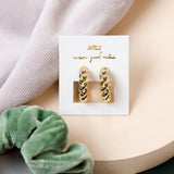 Twisted Gold Hoops