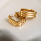 Noa Stripe Hoop Earrings