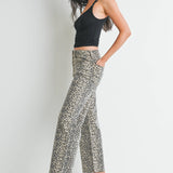 Polly Vintage Straight Legs in Leopard