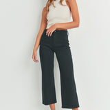 Just Black Holland Cropped Trousers