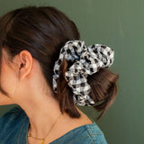 Gothic Gingham Jumbo Scrunchie