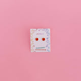 Apple Flat Back Kids Earrings