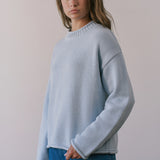 Gillian Rollneck Sweater in Sky