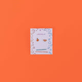 Orange Flat Back Kids Earrings