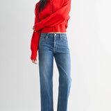 Liv Slim Wide Leg in Medium Wash
