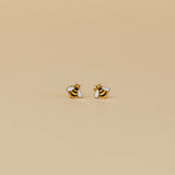 Bumble Bee Flat Back Kids Earrings