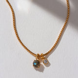 Pure Bliss Gemstone Box Chain Necklace