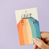 Baby Daisy Hoop Earrings