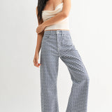 Hilla Barrel Jeans in Gingham
